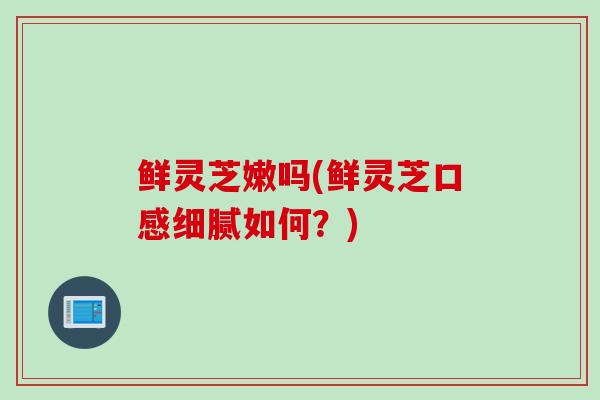 鲜灵芝嫩吗(鲜灵芝口感细腻如何？)