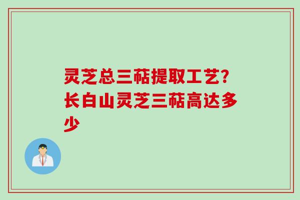 灵芝总三萜提取工艺？长白山灵芝三萜高达多少