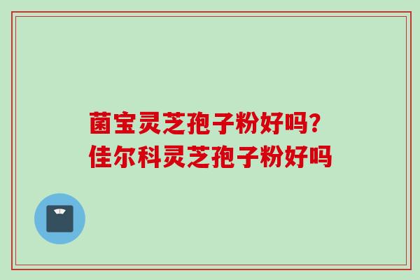 菌宝灵芝孢子粉好吗?佳尔科灵芝孢子粉好吗 菌宝灵芝孢子粉好吗?佳尔科灵芝孢子粉好吗
