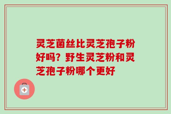 灵芝菌丝比灵芝孢子粉好吗？野生灵芝粉和灵芝孢子粉哪个更好