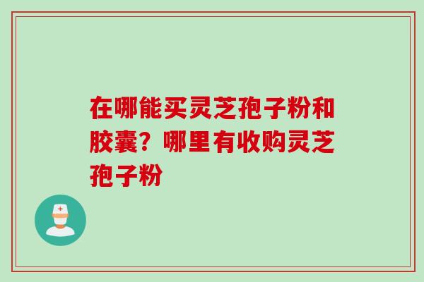 在哪能买灵芝孢子粉和胶囊？哪里有收购灵芝孢子粉