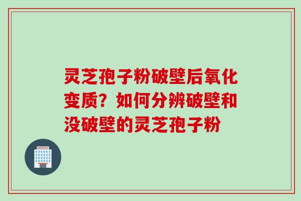 灵芝孢子粉破壁后氧化变质？如何分辨破壁和没破壁的灵芝孢子粉
