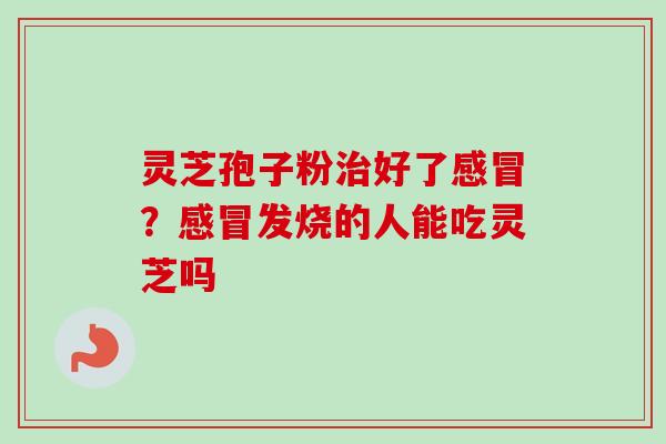 灵芝孢子粉治好了感冒？感冒发烧的人能吃灵芝吗