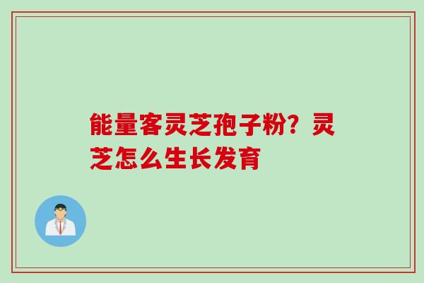 能量客灵芝孢子粉？灵芝怎么生长发育