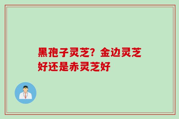 黑孢子灵芝？金边灵芝好还是赤灵芝好