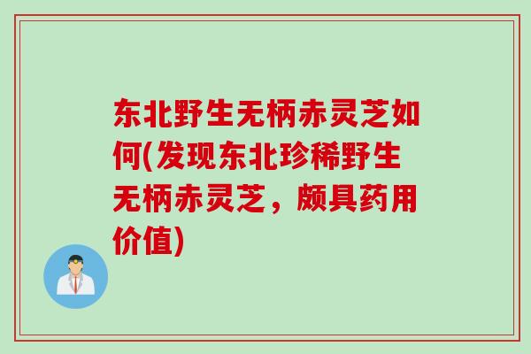 东北野生无柄赤灵芝如何(发现东北珍稀野生无柄赤灵芝,颇具药用价值) 东北野生无柄赤灵芝如何(发现东北珍稀野生无柄赤灵芝,颇具药用价值)