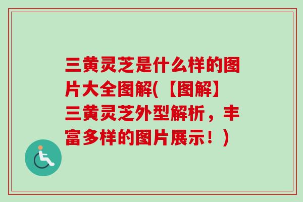 三黄灵芝是什么样的图片大全图解(【图解】三黄灵芝外型解析，丰富多样的图片展示！)
