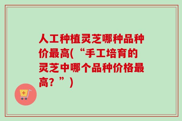 人工种植灵芝哪种品种价最高(“手工培育的灵芝中哪个品种价格最高？”)
