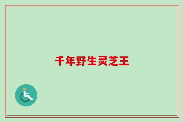 千年野生灵芝王