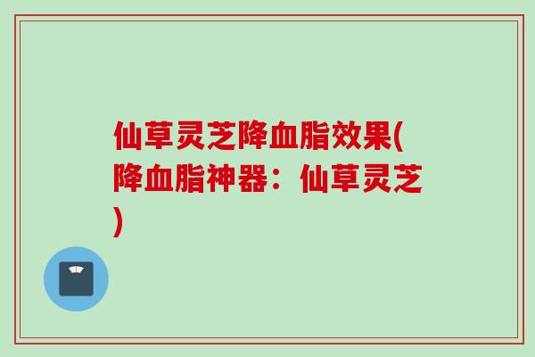 仙草灵芝降效果(降神器:仙草灵芝) 仙草灵芝降效果(降神器:仙草灵芝)