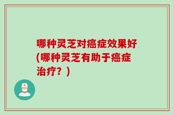 哪种灵芝对症效果好(哪种灵芝有助于症？)