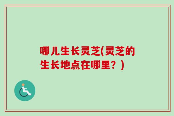 哪儿生长灵芝(灵芝的生长地点在哪里？)