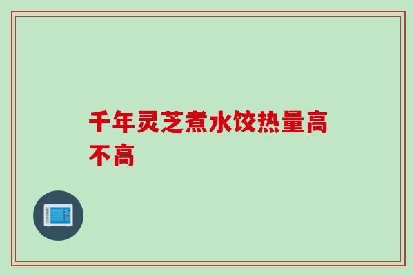 千年灵芝煮水饺热量高不高
