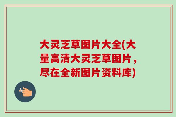 大灵芝草图片大全(大量高清大灵芝草图片，尽在全新图片资料库)