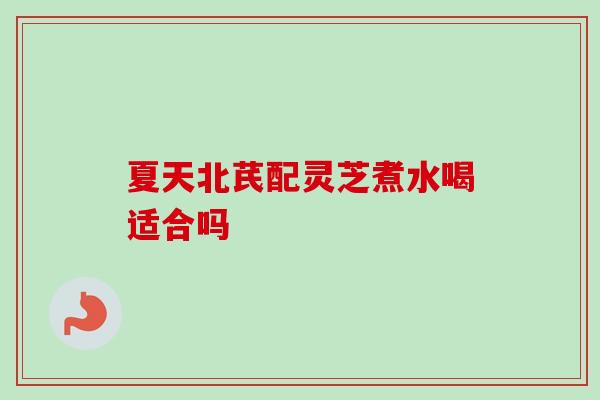 夏天北芪配灵芝煮水喝适合吗