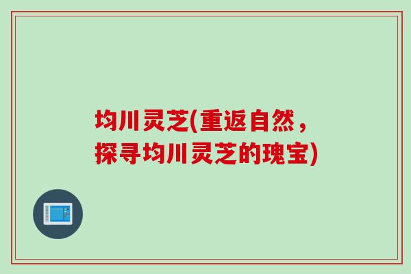均川灵芝(重返自然，探寻均川灵芝的瑰宝)