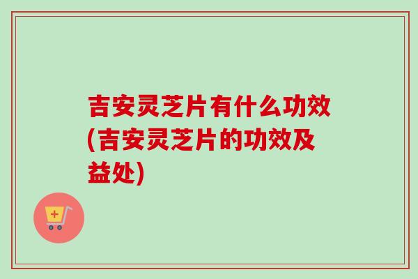 吉安灵芝片有什么功效(吉安灵芝片的功效及益处)