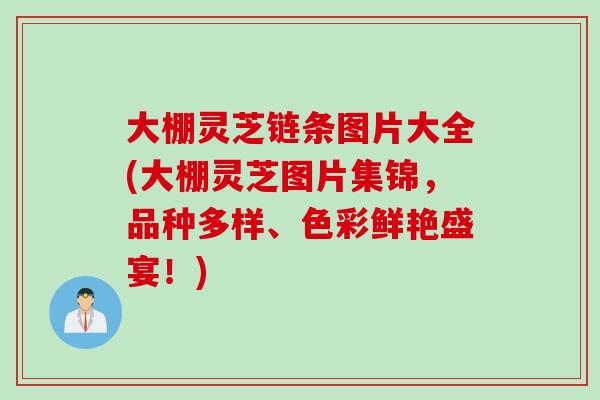 大棚灵芝链条图片大全(大棚灵芝图片集锦，品种多样、色彩鲜艳盛宴！)