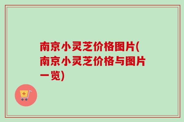南京小灵芝价格图片(南京小灵芝价格与图片一览)