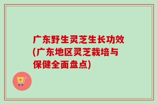 广东野生灵芝生长功效(广东地区灵芝栽培与保健全面盘点)