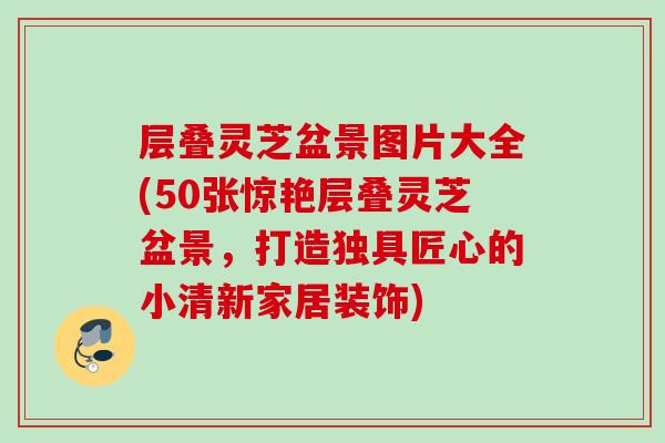 层叠灵芝盆景图片大全(50张惊艳层叠灵芝盆景，打造独具匠心的小清新家居装饰)