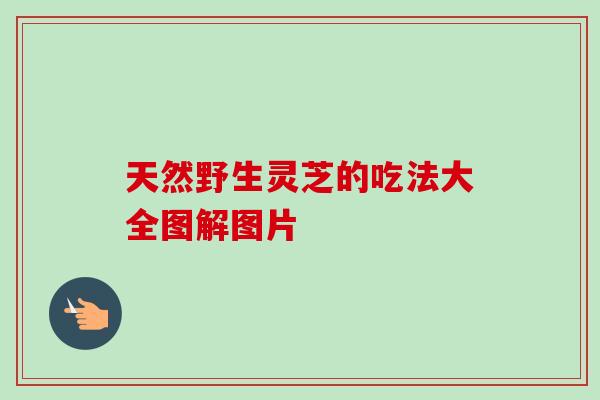 天然野生灵芝的吃法大全图解图片