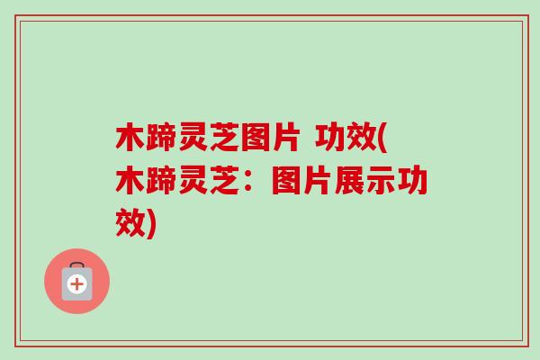 木蹄灵芝图片 功效(木蹄灵芝：图片展示功效)