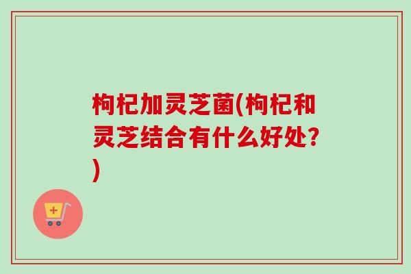 枸杞加灵芝菌(枸杞和灵芝结合有什么好处？)