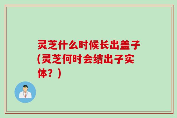 灵芝什么时候长出盖子(灵芝何时会结出子实体?) 灵芝什么时候长出盖子(灵芝何时会结出子实体?)