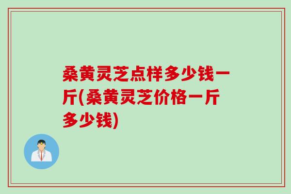 桑黄灵芝点样多少钱一斤(桑黄灵芝价格一斤多少钱)