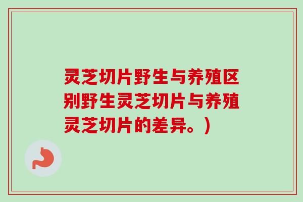 灵芝切片野生与养殖区别野生灵芝切片与养殖灵芝切片的差异。)