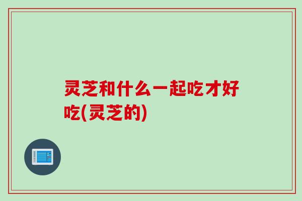 灵芝和什么一起吃才好吃(灵芝的)