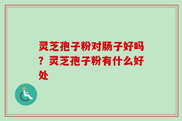 灵芝孢子粉对肠子好吗？灵芝孢子粉有什么好处