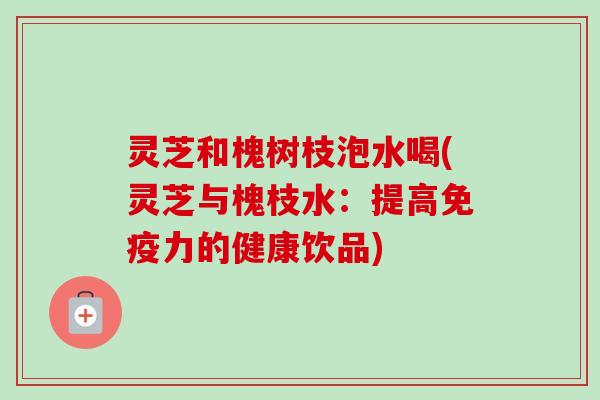 灵芝和槐树枝泡水喝(灵芝与槐枝水：提高免疫力的健康饮品)
