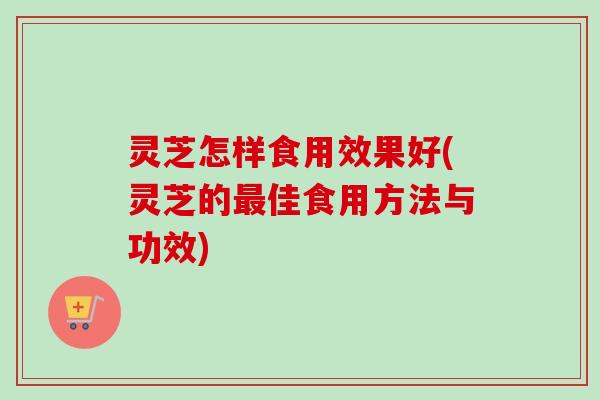 灵芝怎样食用效果好(灵芝的佳食用方法与功效) 灵芝怎样食用效果好(灵芝的佳食用方法与功效)