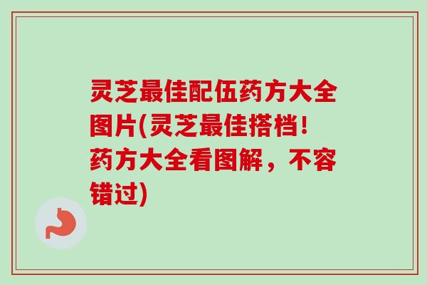 灵芝最佳配伍药方大全图片(灵芝最佳搭档！药方大全看图解，不容错过)