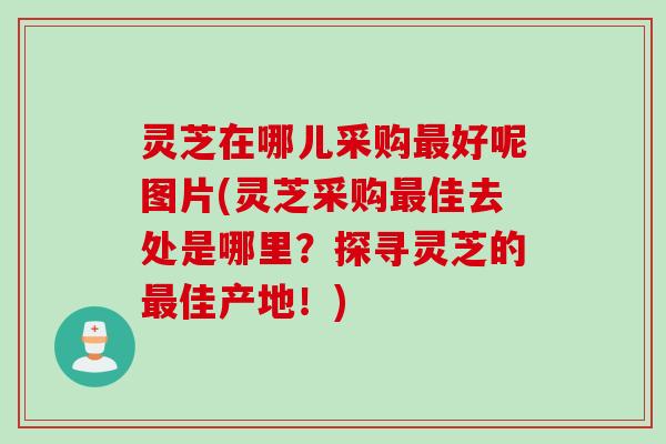 灵芝在哪儿采购最好呢图片(灵芝采购最佳去处是哪里？探寻灵芝的最佳产地！)