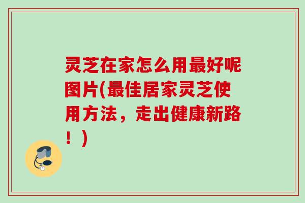 灵芝在家怎么用最好呢图片(最佳居家灵芝使用方法，走出健康新路！)