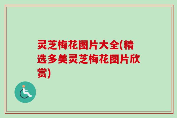 灵芝梅花图片大全(精选多美灵芝梅花图片欣赏)