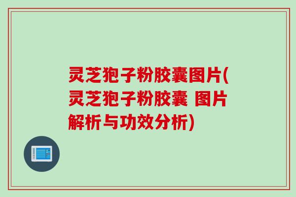 灵芝狍子粉胶囊图片(灵芝狍子粉胶囊 图片解析与功效分析) 灵芝狍子粉胶囊图片(灵芝狍子粉胶囊 图片解析与功效分析)