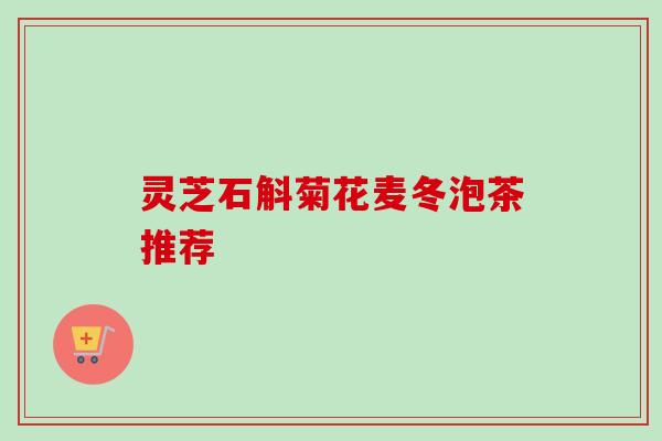 灵芝石斛菊花麦冬泡茶推荐