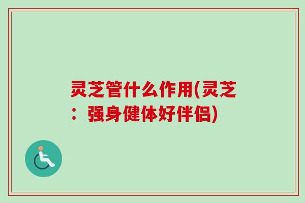 灵芝管什么作用(灵芝：强身健体好伴侣)