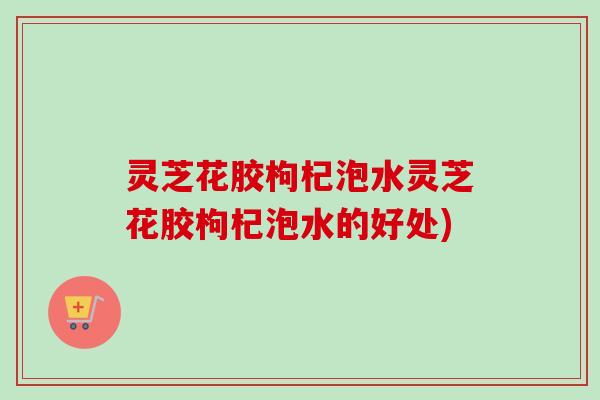灵芝花胶枸杞泡水灵芝花胶枸杞泡水的好处)