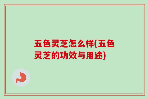 五色灵芝怎么样(五色灵芝的功效与用途)