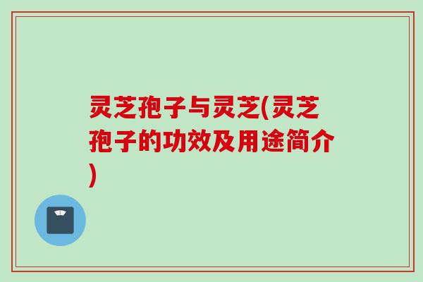 灵芝孢子与灵芝(灵芝孢子的功效及用途简介)