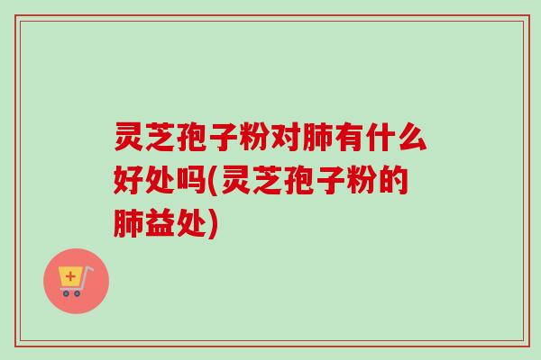 灵芝孢子粉对肺有什么好处吗(灵芝孢子粉的肺益处)