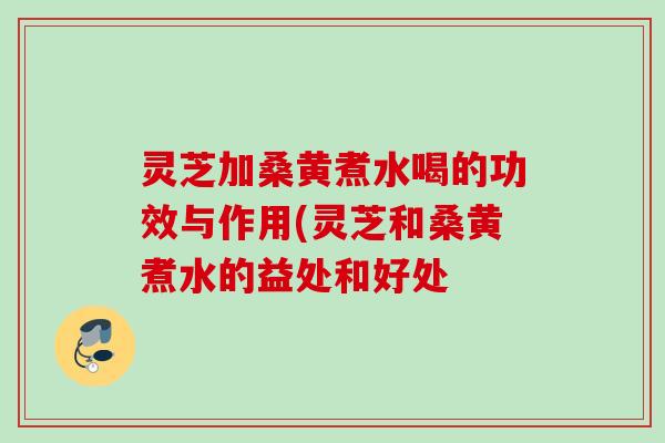 灵芝加桑黄煮水喝的功效与作用(灵芝和桑黄煮水的益处和好处