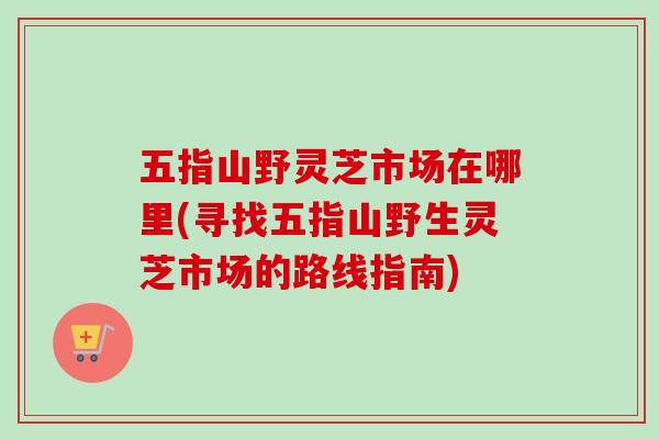 五指山野灵芝市场在哪里(寻找五指山野生灵芝市场的路线指南)
