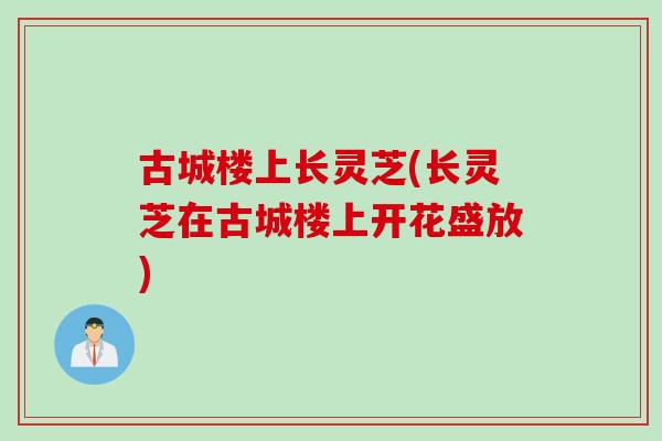 古城楼上长灵芝(长灵芝在古城楼上开花盛放)