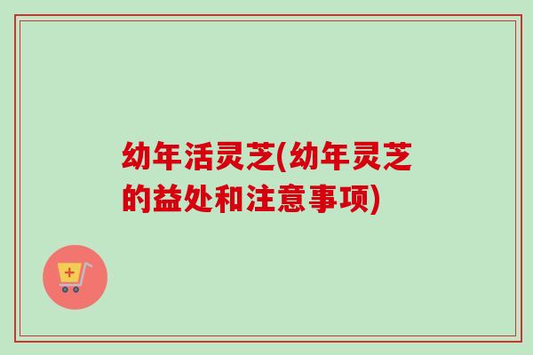 幼年活灵芝(幼年灵芝的益处和注意事项)
